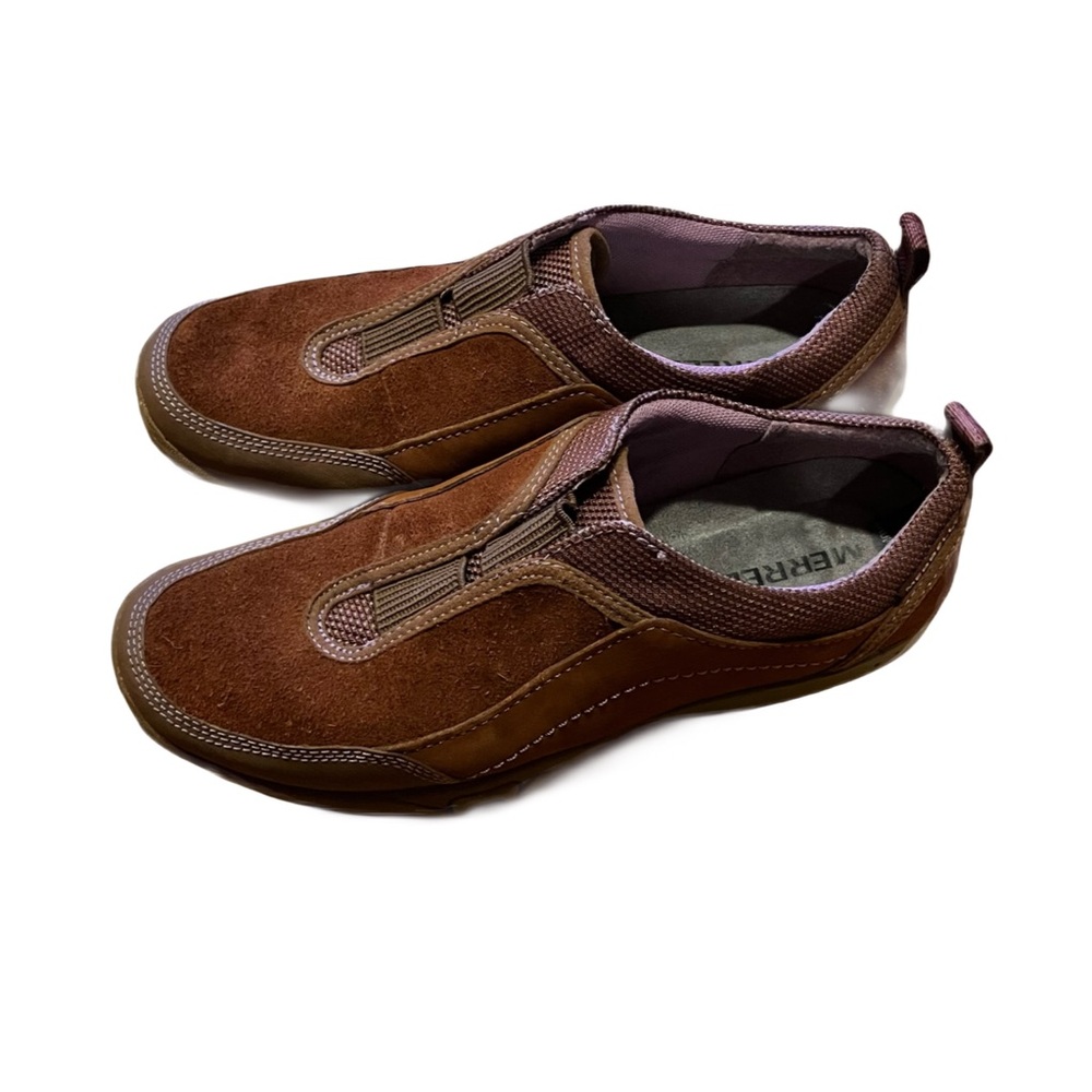 Merrell Slip-on Shoes, Cinnamon, Sz. 7, Mixed Fabrics, Nice Walking Shoe